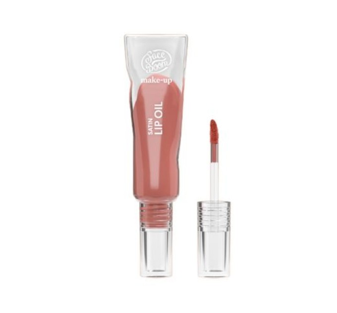 Сатиновое блеск-масло для губ - 02 Пыльно-розовый - FACEBOOM MAKE-UP