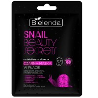 Освітлююча та живильна чорна листова маска - SNAIL BEAUTY SECRETS Освітлююча та живильна чорна листова маска - SNAIL BEAUTY SECRETS