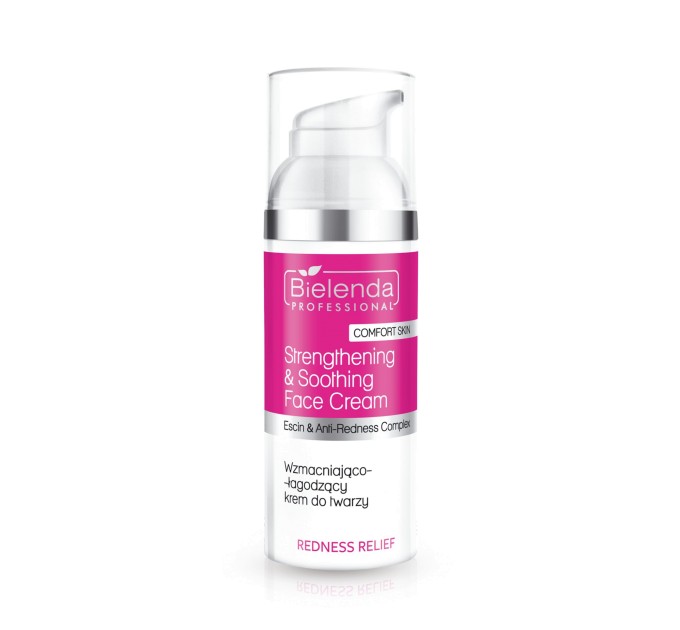 Зміцнюючий і заспокійливий крем для обличчя від куперозу - Bielenda Professional REDNESS RELIEF