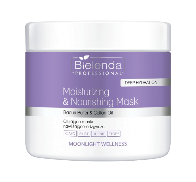 Обгортаюча зволожуюча і відновлююча маска - Bielenda Professional MOONLIGHT WELLNESS