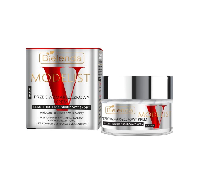 Відновлюючий нічний крем - реконструктор проти зморшок - V-MODELIST