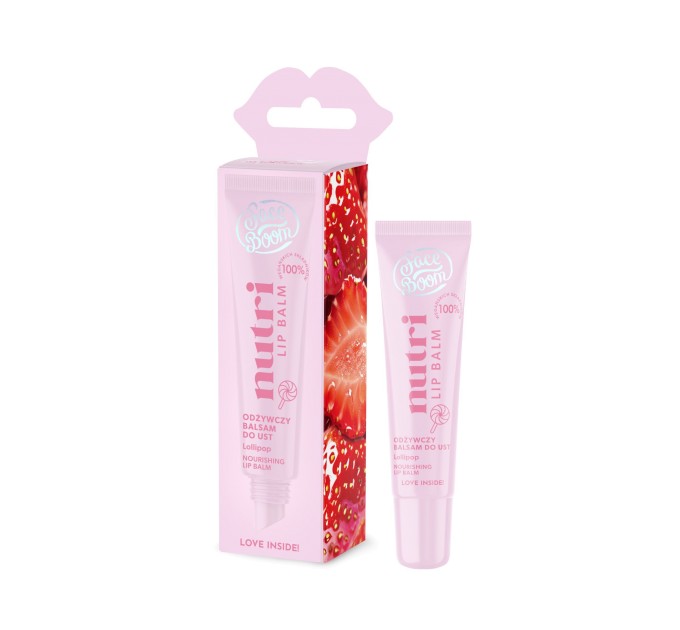 Живильний бальзам для губ із полуничним соком, LOLLIPOP - NUTRI LIP BALM