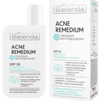 Легкий увлажняющий защитный крем SPF50 Bielenda Acne Remedium, 40 мл