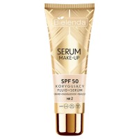 Коригуючий флюїд+сироватка SPF50 відтінок № 2 Натуральний бежевий SERUM MAKE-UP