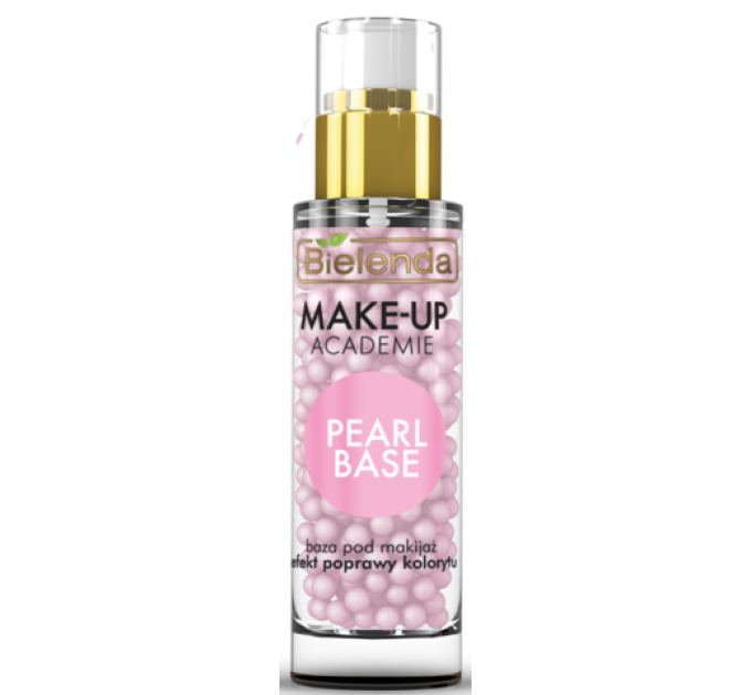 База під макіяж, рожева, ефект покращення кольору обличчя - Make-Up Academie Pearl Base
