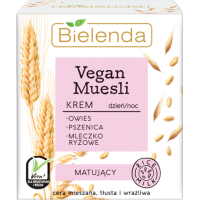 Крем для лица матирующий "Овес, пшеница, рисовое молоко" - VEGAN MUESLI (помятая упаковка) Крем для лица матирующий "Овес, пшеница, рисовое молоко" - VEGAN MUESLI (помятая упаковка)