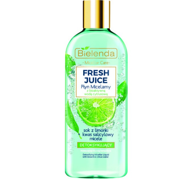 Детоксифікуюча міцелярна рідина для обличча "Лайм" - Fresh Juice