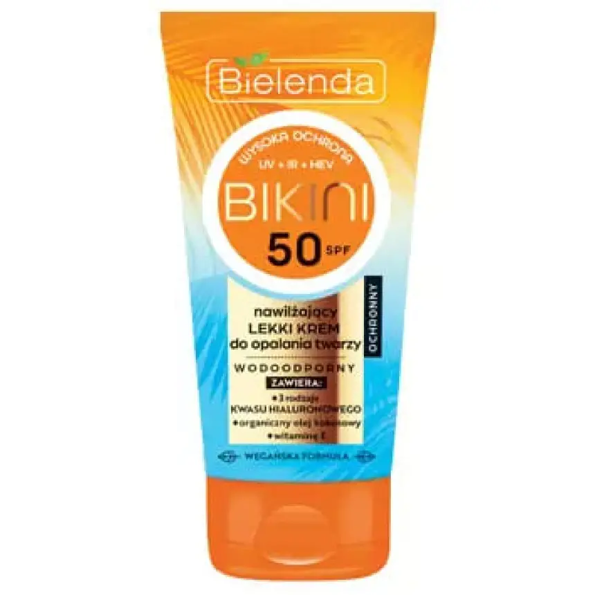 Bielenda - зволожуючий легкий сонцезахисний крем для обличчя SPF50