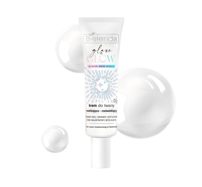 Зволожуючий і освітлюючий крем з ефектом сяючої шкіри - GLAZE & GLOW