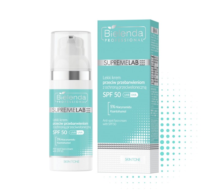 Крем против пигментных пятен с SPF50 UVA/UVB - Supremelab SKIN TONE