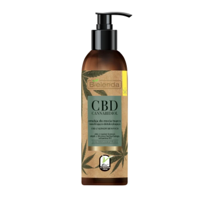 CBD Cannabidiol Эмульсия для умывания лица с CBD из семян конопли - смешанная, жирная кожа 150 г